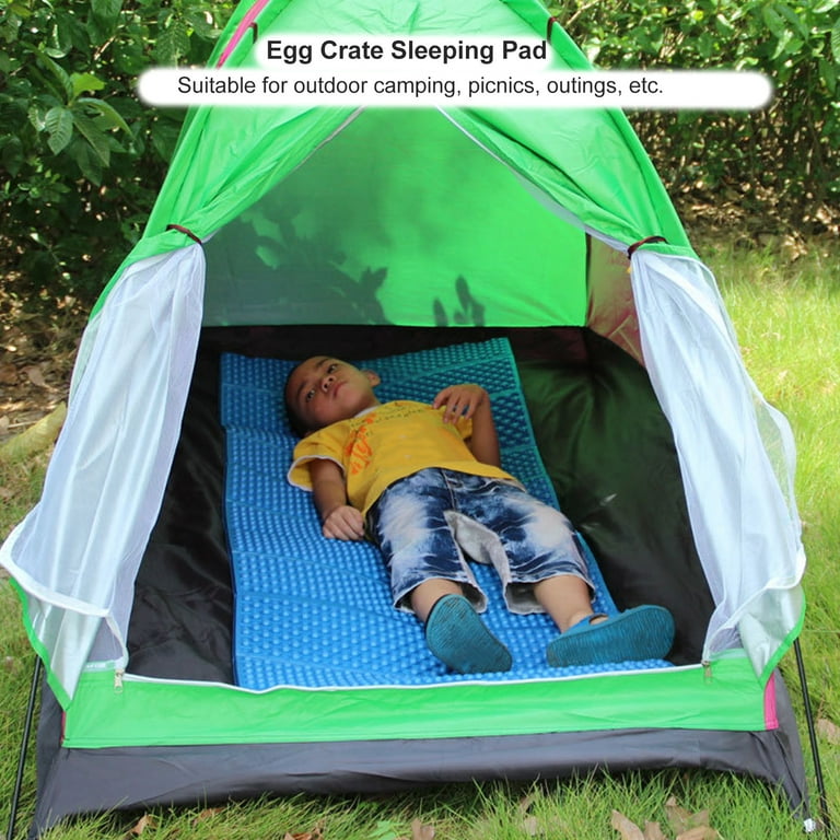  Egg Crate Foam Pad, Environment Friendly 2cm Thickness Good  Elasticity Foldable Sleeping Pad Double Egg Trough for Outdoor Camping  (Blue) : Sports & Outdoors
