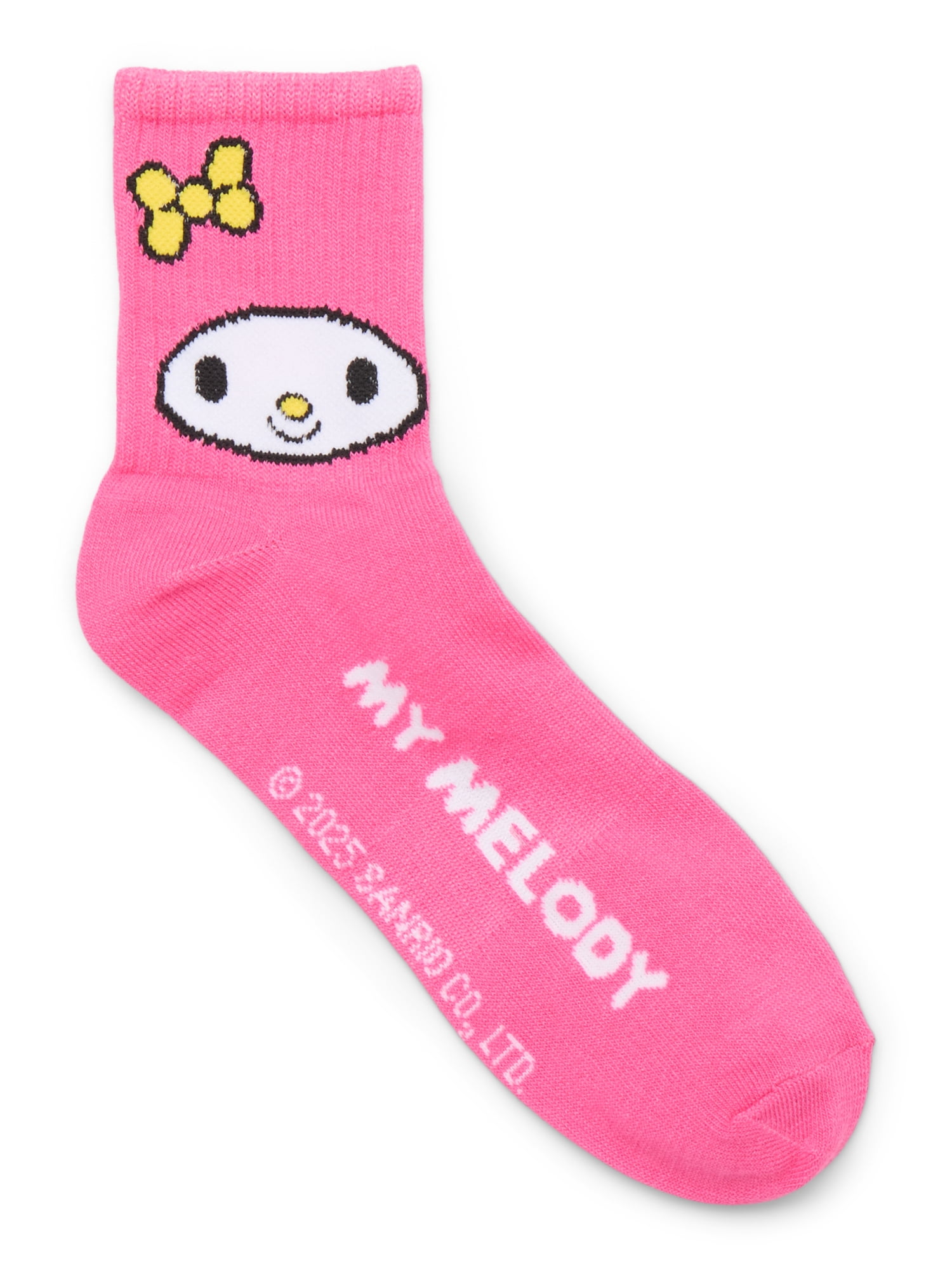 Hello Kitty Men's Quarter Crew Ankle Socks, 6-Pack, Shoe Sizes 8-12