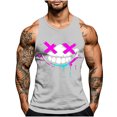 thumbnail image 2 of JXMVOJ Men's Halloween Printing Round Neck Regular Casual Sports Tank Fashion Casual Lightweight Non-Shrinking Sweat-Wicking Breathable, Loose Comfortable, Outdoor Casual Daily Wear, 2 of 5