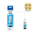 thumbnail image 3 of Epson 502 EcoTank Ink Ultra-high Capacity Cyan Bottle Works with ET-2750, ET-2850, ET-2980, ET-2988, ET-3750, ET-3760, ET-3850, ET-4850, and other select EcoTank models, 3 of 9