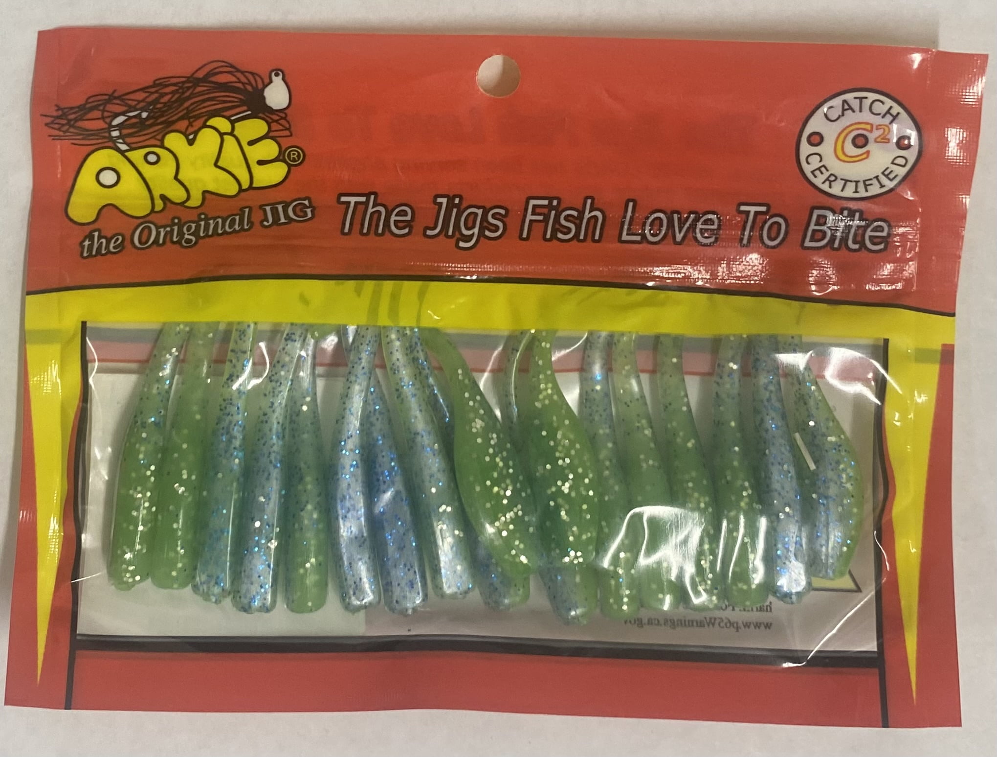 Arkie Lures Sexee Tail Shad Fishing Lure, Sexee Shad, 18 Count