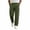 Army Green, variant on HomeDM Men's Lounge Pants Drawstring Waist with Pockets Casual Trousers White Workout Hiking Work Joggers Size L