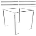 thumbnail image 2 of 1 Set Canopy Net Frame Stainless Steel Bedding Frame Bed Canopy Frame Bracket for 1.5m Bed, 2 of 9