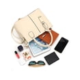 thumbnail image 5 of PULLIMORE Women Satchel Handbags Large PU Leather Shoulder Bags Top Handle Totes Briefcase Work Bag (White), 5 of 8