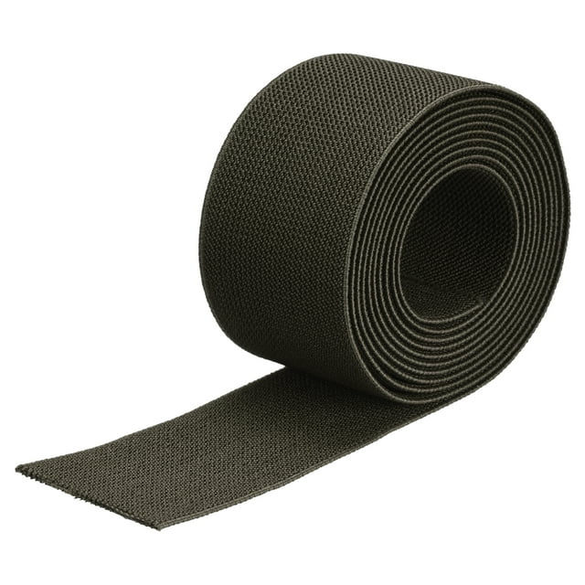 Banda elástica Unique Bargains Doble-Cara 2 Plano 2 Yardas 1 Rollo Ejército Verde para Costura