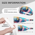 thumbnail image 2 of Colorful Whimsical Earth Headbands for Women Men, Workout Elastic Sweat Band for Yoga Running Cycling Gym Exercise Non Slip Head Bands for Women's Hair, 2 of 5