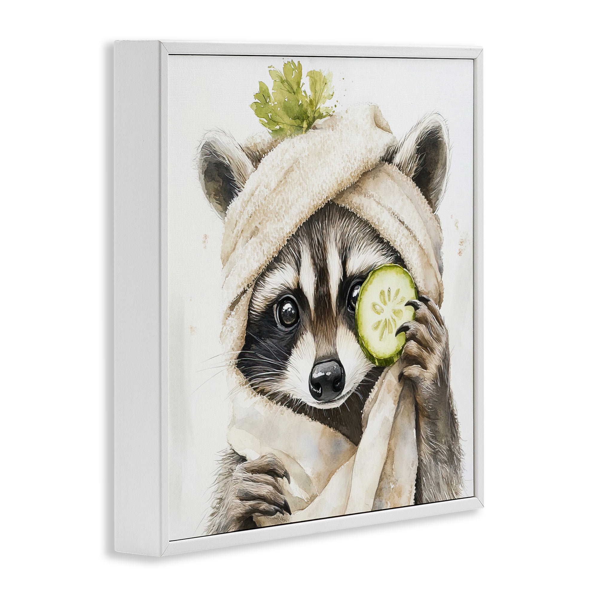 Stupell Industries Time To Depuff Self Care White Framed Giclee Art, design by Tina LeCour