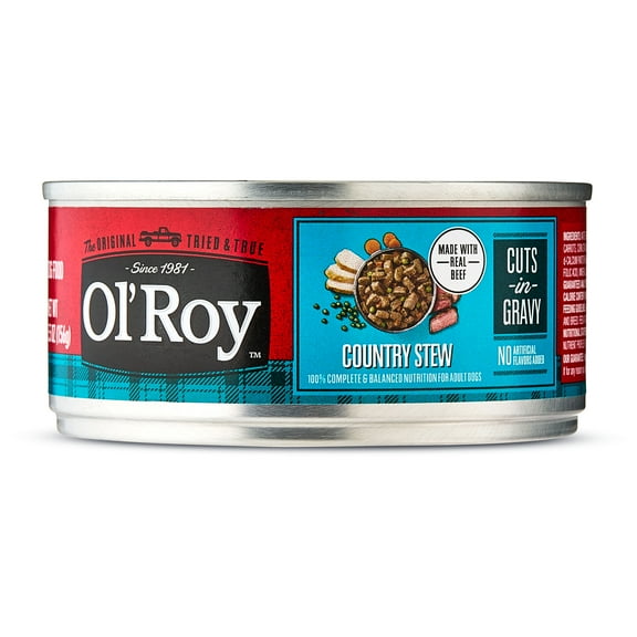 Ol' Roy Country Stew Cuts in Gravy Wet Dog Food, 5.5 oz Can