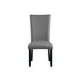 thumbnail image 5 of ACME Caralin Wood & Faux Leather Side Chair in Gray & Black (Set of 2), 5 of 5