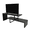 Phantom Grey, variant on LeisureMod TV Stand with MDF Open Shelves and Powder-Coated Iron Legs for Modern Home, Living Room, Bedroom Orford Collection in Ebony
