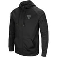 thumbnail image 2 of Men's Colosseum Black Tennessee Volunteers Blackout 3.0 Tonal Raglan Full-Zip Hoodie, 2 of 3