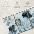 thumbnail image 6 of Elephant Stock Flowering Indigo Wall Art - Horizontal Multi Panel Canvas - Living Room Wall Decor - Abstract Multi Panel - Blue And Decor By Carol Robinson - 62" x 30", 6 of 8