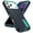 Blue+Mint, variant on Allytechgroup Case Compatible with iPhone 17 Pro Max with Hidden Kickstand, [Military Grade Drop Protection] Soft TPU Hard PC Bumper Non-Slip Shockproof Full Protective Case, Black