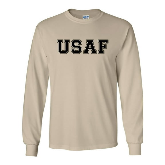 USAF Air Force Long Sleeve T-Shirt in Sand
