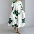 thumbnail image 1 of WILLBEST Robe Noire Déguisement Robes d'Été Boho pour Femmes avec Poches Robe Maxi en Lin Grande Taille Décontractée Robe Longue Fluide, 1 of 6