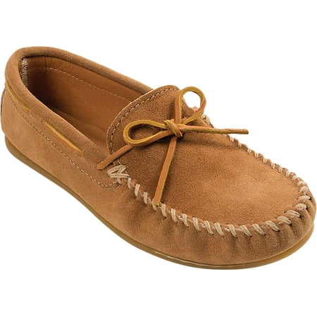 

Men s Minnetonka Classic Moc Taupe Suede 12 M