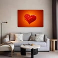 thumbnail image 5 of Love Hearts Canvas Poster Bedroom Decor Sports Landscape Office Room Decor Gift,Frame-style,12x18inch(30x45cm), 5 of 8