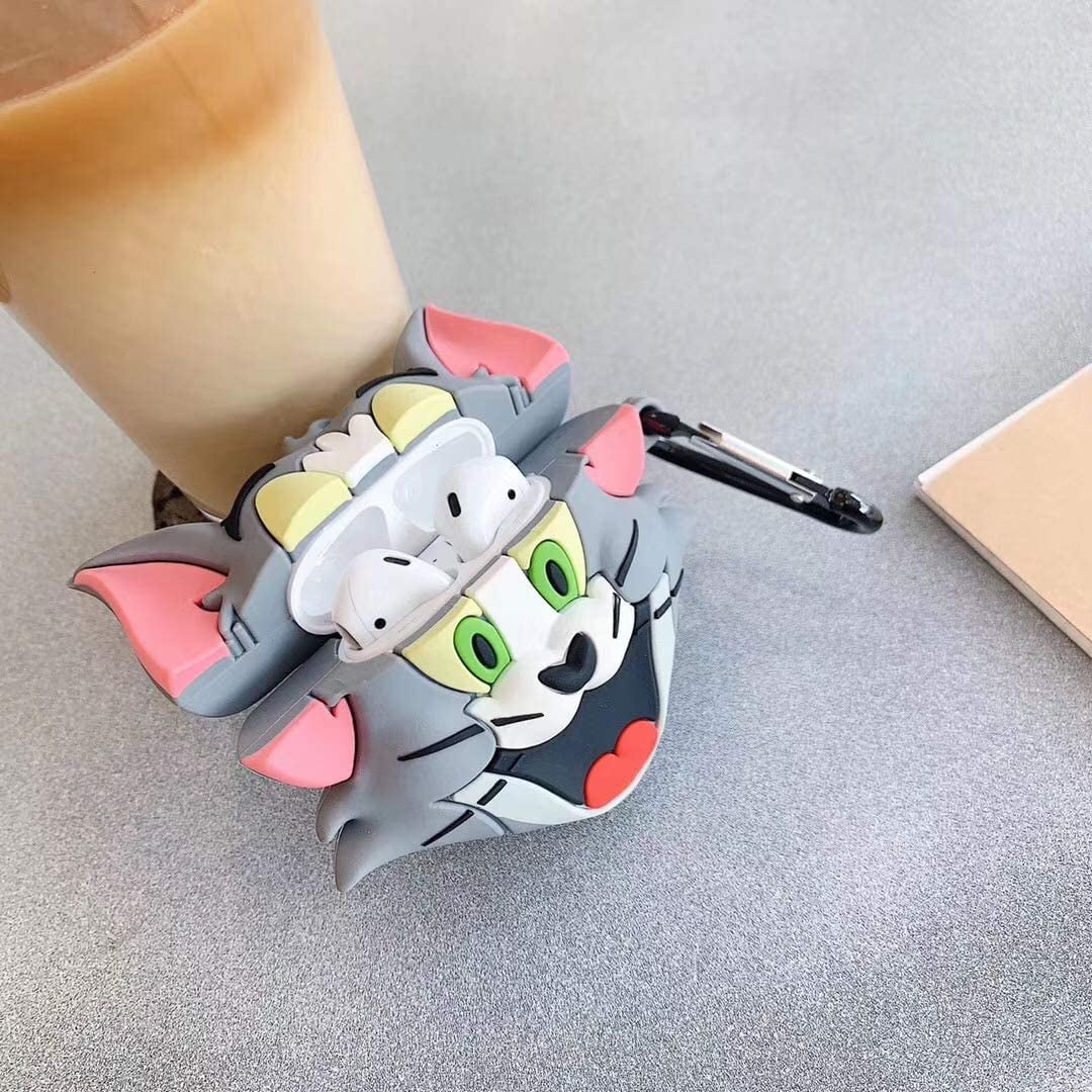 Airpods Case,New 3D Cute Cartoon Tom 