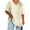 Womens Fall Clothes Beige, variant on Womens Oversized T Shirts, Plus Size Tops for Women Summer Casual Loose Fit Solid Color V Neck Short Sleeve Shirts