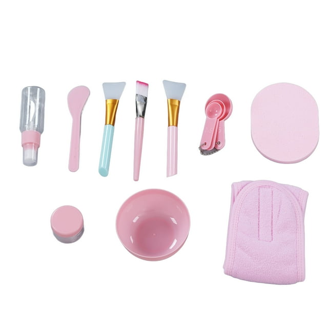 DIY Facemask Bowl Brushes Set, 12pcs Facial Mixing Bowl Set Portable Facial Mixing Bowl Set