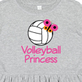 thumbnail image 4 of Inktastic Volleyball Butterfly Princess Girls Toddler Dress, 4 of 5