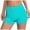 Green, variant on Classic Fit Dolphin Board Shorts for Women 3'' - High Waisted Beach Swimwear Bottoms Bathing Trunks with Liner(Navy,XL)