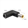 thumbnail image 4 of 4X DC 7909 Macho A DC 7909 Hembra Conector Adaptador de Potencia para Ordenador Portátil Notebook, Codo de Ángulo Recto de 90 Grados, 4 of 5