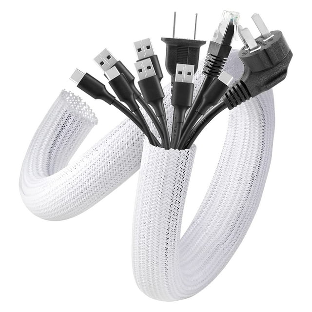 Funda para cables AGPTEK, organizador de cables, gestión de cables, 2 m