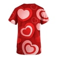 thumbnail image 4 of LSLJS Blouse à Manches Courtes Col en V pour Femmes, Uniforme de Travail, Impression Joyeuse Saint-Valentin avec Poche, Blouses Médicales pour Femmes, 4 of 5