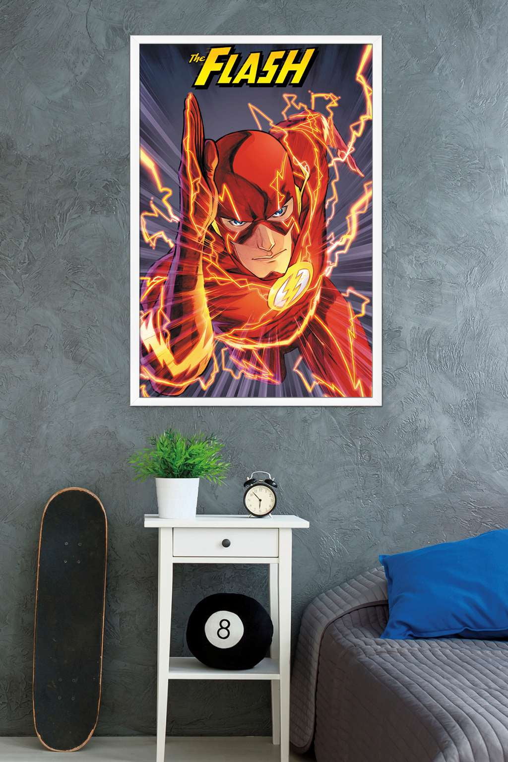 DC Comics - The Flash - Speed Wall Poster, 22.375" x 34", Framed