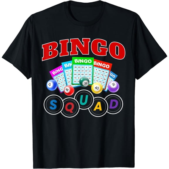 Bingo Squad Funny Game Bingo Party Birthday Family Game T-Shirt
