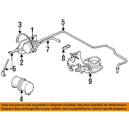 Vacuum Reservoir - Jeep CHRYSLER OEM Cruise Control-Vacuum Reservoir Canister Tank 52004366