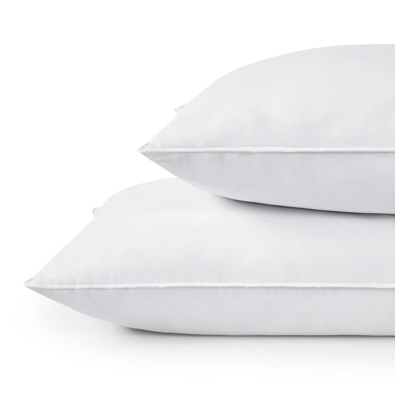 Peace Nest 2 Pack Feather Down Throw Pillow Insert, White, 12 x 20