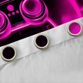 thumbnail image 4 of Manfei Boys Game Console Curtains Pack of 2 (42x84 Each), Pink Rectangle Geometric Curtains Blackout, Modern Video Gaming Bedroom Curtains, Window Curtains Room Decor, 4 of 6
