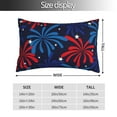 thumbnail image 2 of Sikiie Red White Blue Fireworks Pillow Covers, Throw Pillow Case Cushion Covers,Cushion for Bedroom,Couch,Home-20"x30", 2 of 6