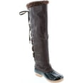 thumbnail image 7 of Nature Breeze Duck-15 Women's Knee High Lace Up Insulated Boots Half Size Small, Brown PU, 7.5, 7 of 7