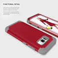 thumbnail image 5 of Phone Case for Samsung Galaxy S8 Hard Cover Shockproof Soft Silicone Bumper Hybrid Three Layer Defender Heavy Duty Protective Cell Accessories Glaxay S 8 8S Edge SM-G950U Cases Women Men Red, 5 of 13