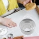 thumbnail image 5 of Molde de 3 anillos de mousse de acero inoxidable para hornear, herramienta redonda para decorar pasteles, ideal para repostería y galletas, 5 of 7