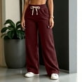 thumbnail image 6 of FAIWAD Women's Plus Size Corduroy Pants High Waisted Straight Leg Athletic Cargo Pant with Pockets, 6 of 8