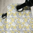 thumbnail image 4 of Ambesonne Luau Grommet Curtain, Hawaii Vegetation Vintage, 50" x 54", Pale Yellow Pale Grey, 4 of 6
