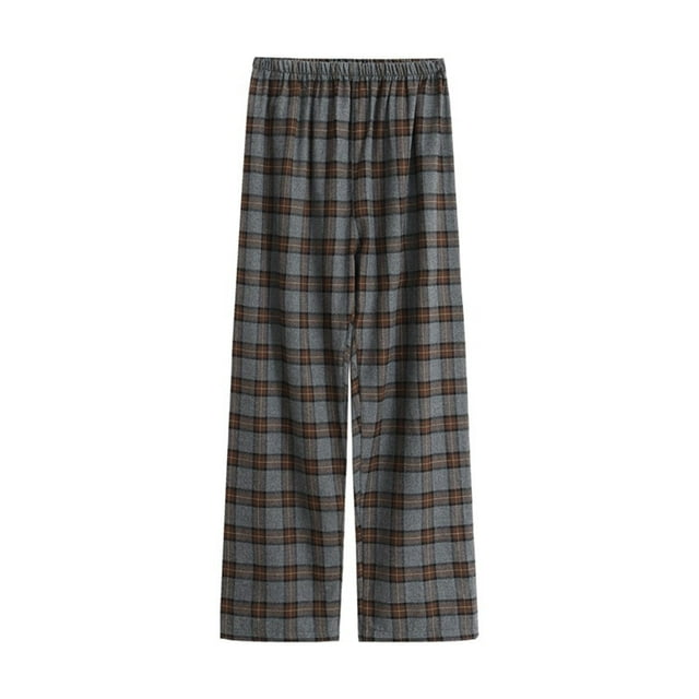 LOVZFMLL Pantalon de Pyjama pour Femme à Carreaux Vichy, Pantalon de Détente Décontracté, Bas de Sommeil Doux et Confortables, Pantalon de Détente Pleine Longueur