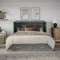 thumbnail image 3 of AFI Aspen Queen Murphy Bed Chest with 6" Mattress, Storage, & Built-in Charger, Grey, 3 of 21