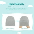 thumbnail image 4 of Otqutp Baby Boys Hat and Mitten Set Knot Toddler Beanie Gloves Set for Girls Hat Winter Caps Baby Gloves 0-6 Months Winter Beanie Caps(Navy,0-6Months), 4 of 5