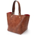 thumbnail image 3 of Bolso de mano SQLP, grande, para mujer, de diseñador, impermeable, marrón, 3 of 6