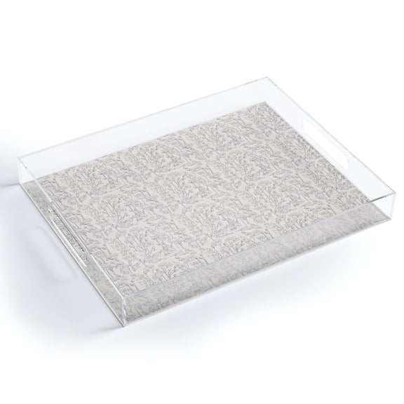 Society6 Poppy Grey by Holli Zollinger Acrylic Tray