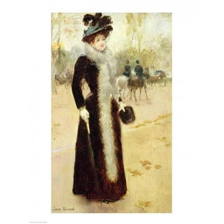 A Parisian Woman in The Bois De Boulogne Poster Print by Jean Beraud - 18 x 24 in.