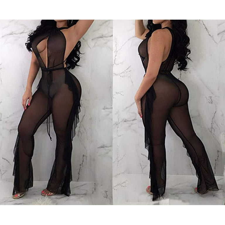 Sheer jumpsuit cover up new arrivals