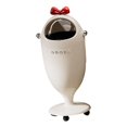 thumbnail image 1 of GROWTH TANK Trash Bin with Wheels Practical Sturdy Durability 360 degree Rotation Waste Bin Trash White, 1 of 9