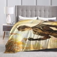 thumbnail image 4 of Super Soft Flannel Throw Zhongli Genshin Impact Blanket 80"X60" For Bed, Sofa, Camping, Cold Cinema Or Travel,Gift For Your Family And Friend, 4 of 8