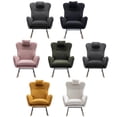 thumbnail image 5 of Modern Nursery Rocking Chair Soft Upholstered Teddy Rocker Accent Armchair With Pocket High Backrest For Living Room, 5 of 8